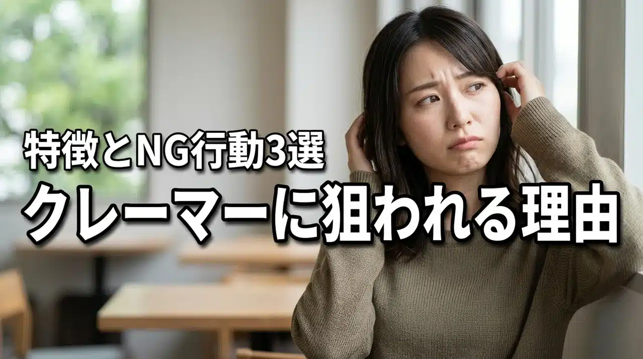 クレーマーに執着されるのはなぜ？狙われやすい人の特徴とNG行動3選を解説