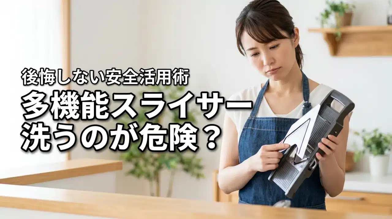 多機能スライサーは洗うの危険で買わなきゃよかった？安全な使い方と後悔しない秘訣