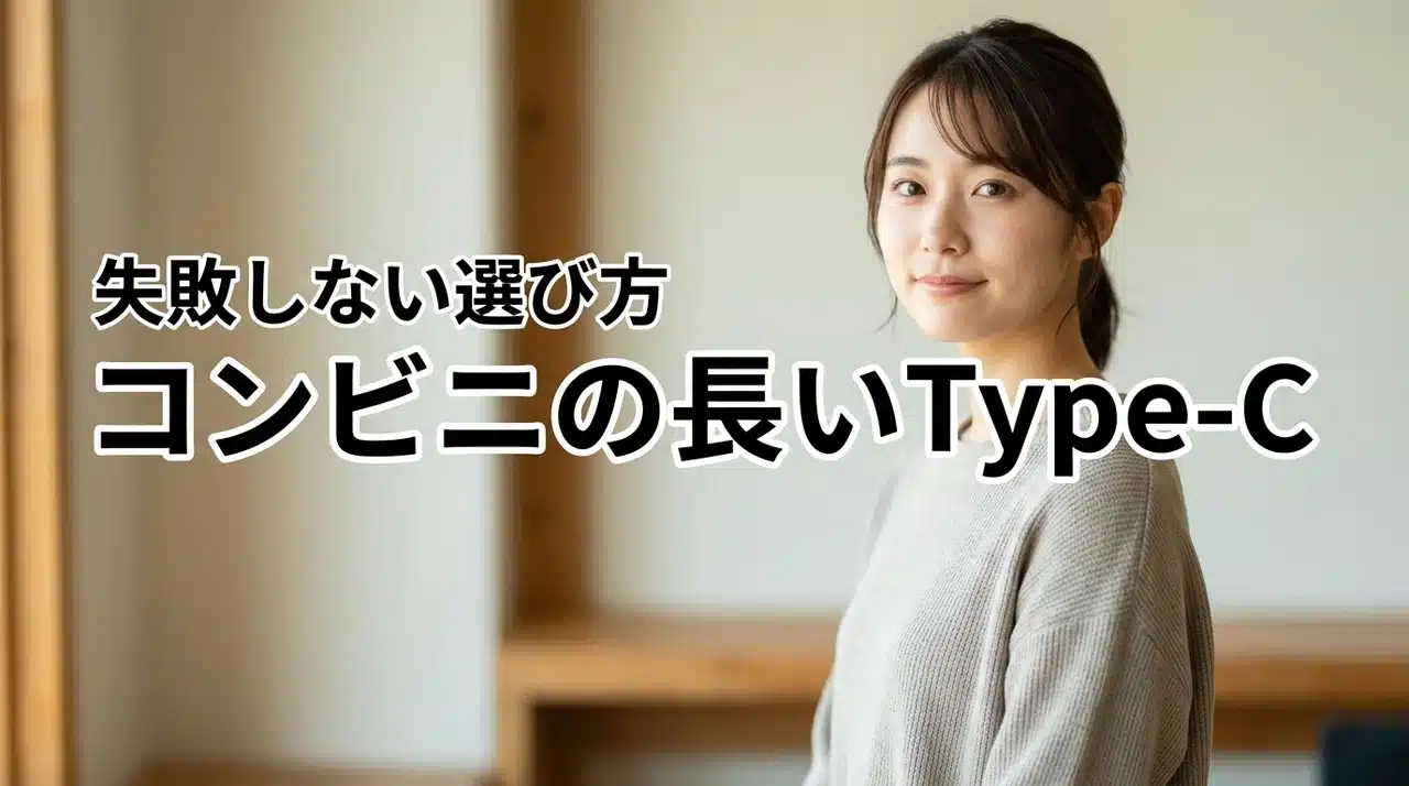 長いType-Cケーブルはコンビニのどこで売ってる？PD対応など失敗しない選び方