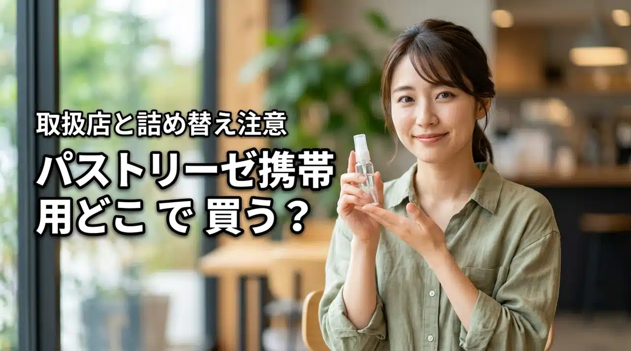 パストリーゼの携帯用はどこで売ってる？買える場所や中身の詰め替え注意点を解説