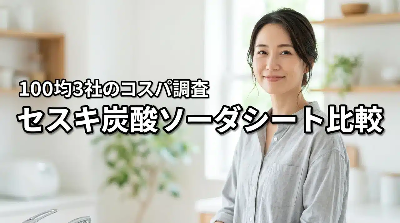 セスキ炭酸ソーダのシートは100均のどこで売ってる？主要3社の取扱状況とコスパ比較