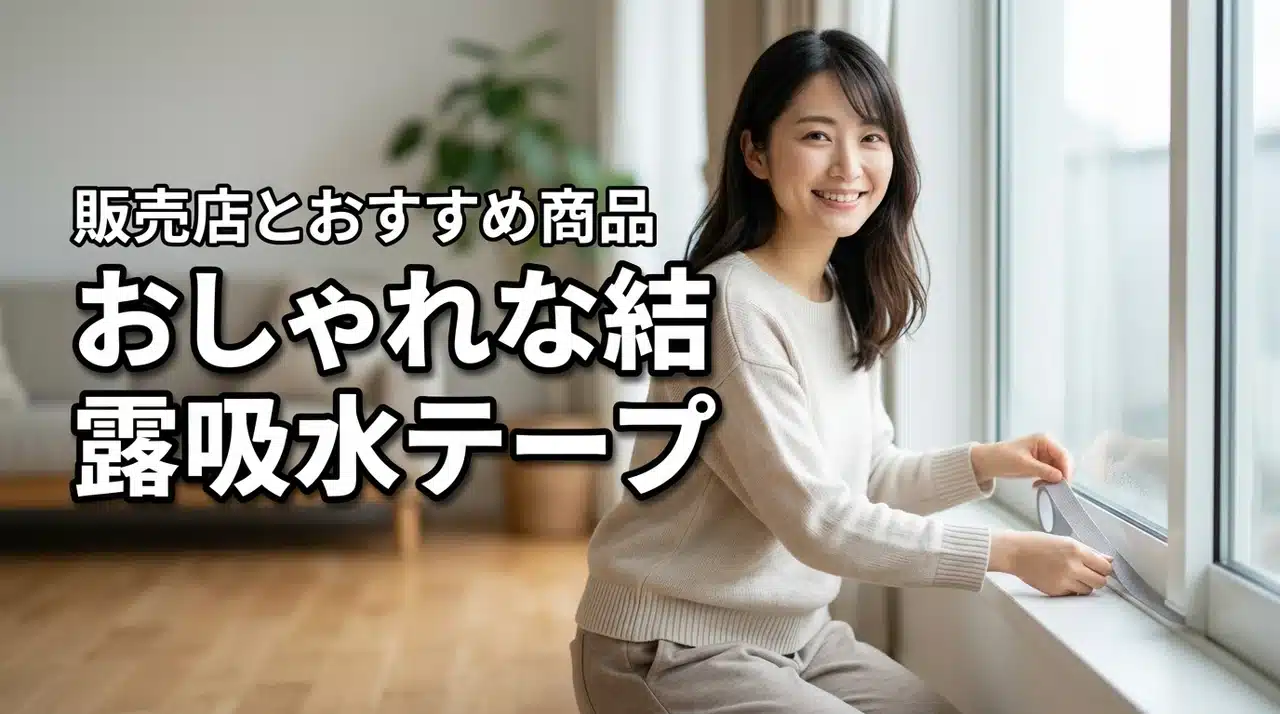 おしゃれな結露吸水テープはどこで売ってる？インテリアを邪魔しない人気商品を紹介