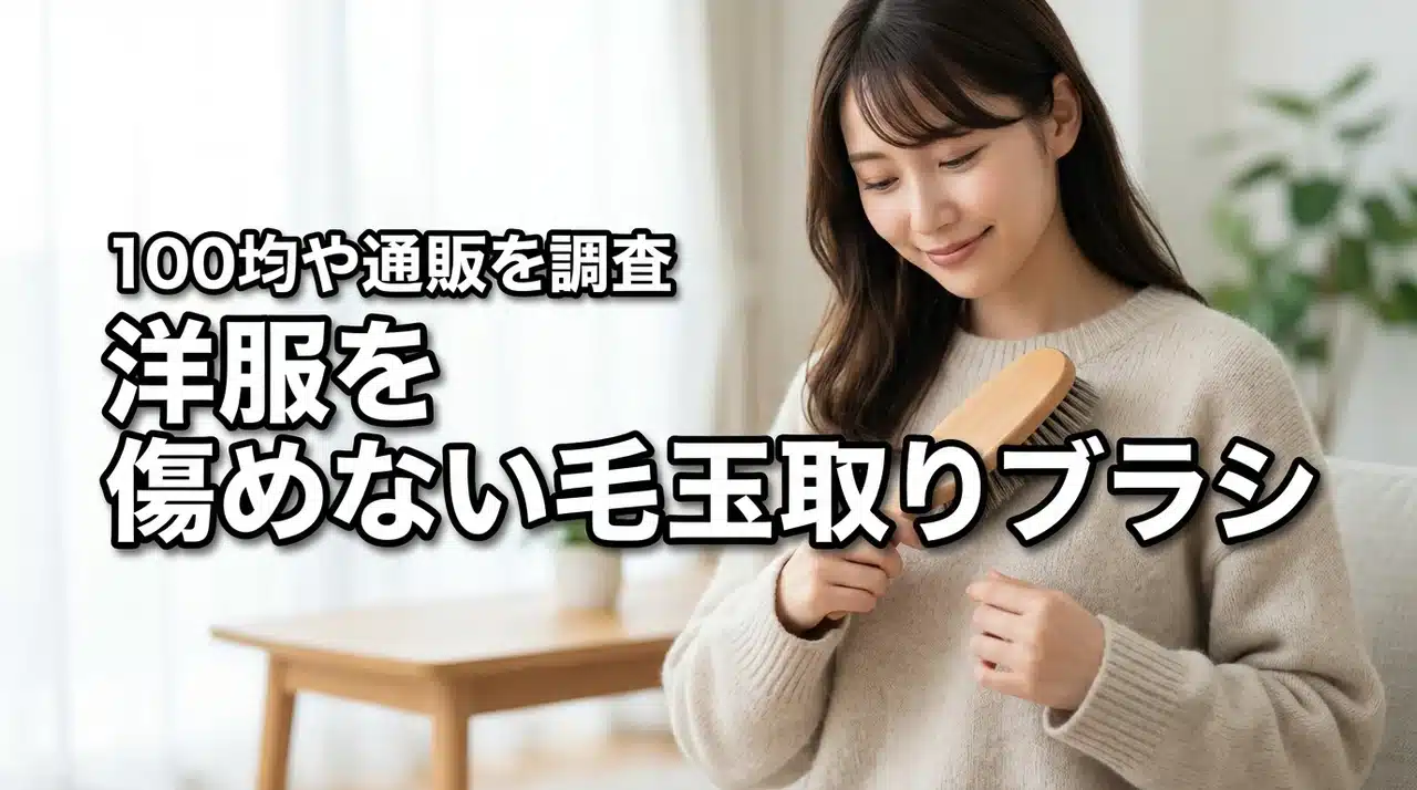 大切な洋服古着を傷めない毛玉取りブラシはどこで売ってる？100均や通販を調査