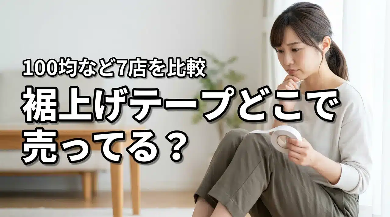 ズボンの裾上げテープはどこで売ってる？100均やニトリなど販売店7選を比較