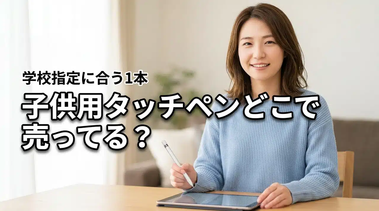 子供向けタブレットのタッチペンはどこで売ってる？学校指定にも合う最適な1本の正解