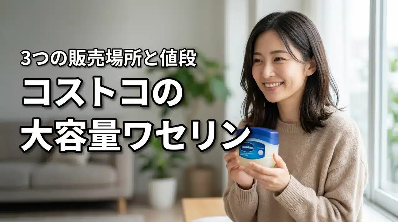 コストコのワセリン大容量はどこで売ってる？3つの販売場所と値段を比較