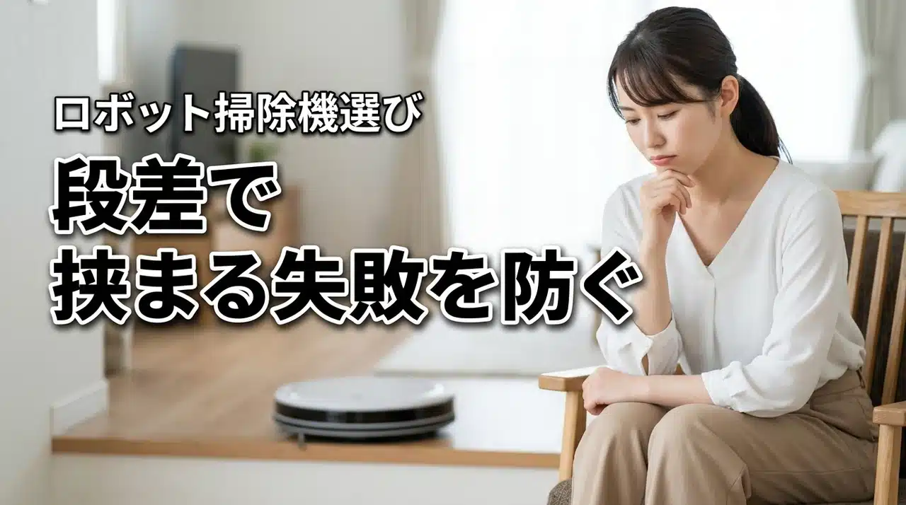 段差で挟まるロボット掃除機は買わなきゃよかった？失敗を防ぐ機種の選び方
