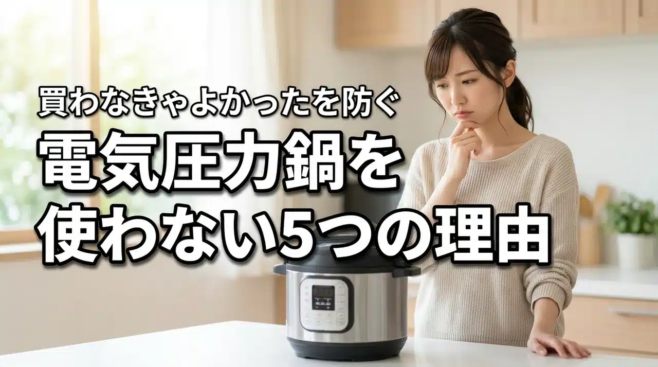 電気圧力鍋を結局使わない5つの理由！買わなきゃよかったと後悔しない選び方を伝授