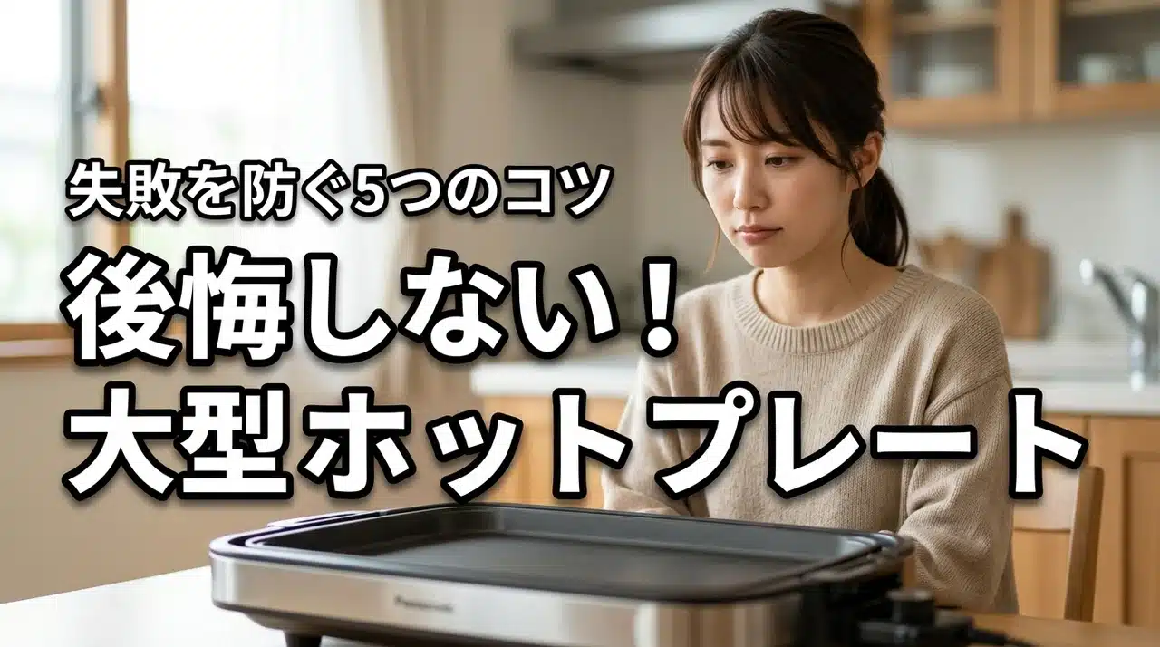 大型のホットプレートは出すの面倒？買わなきゃよかったと後悔しない5つの選び方