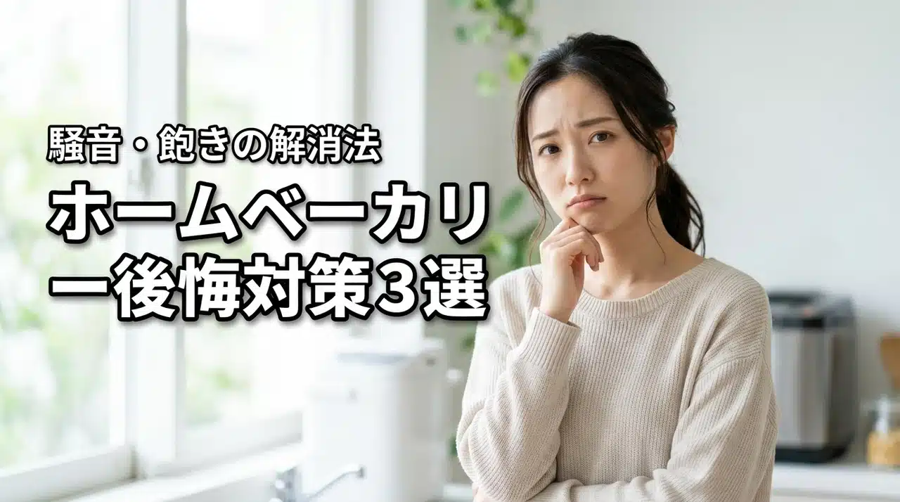 ホームベーカリーは音が大きい？飽きたし買わなきゃよかったと後悔する前の対策3選
