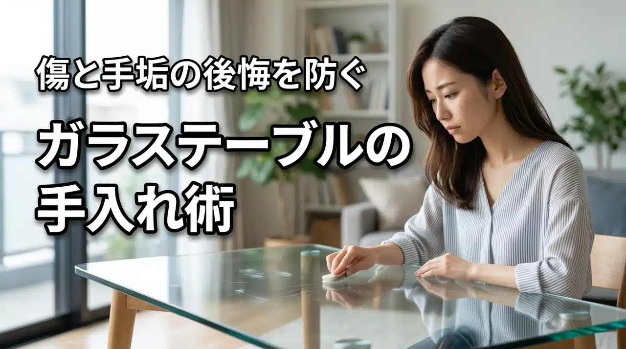 ガラステーブルは手垢や傷が目立つ？買わなきゃよかったと嘆く前に知るべき手入れ法