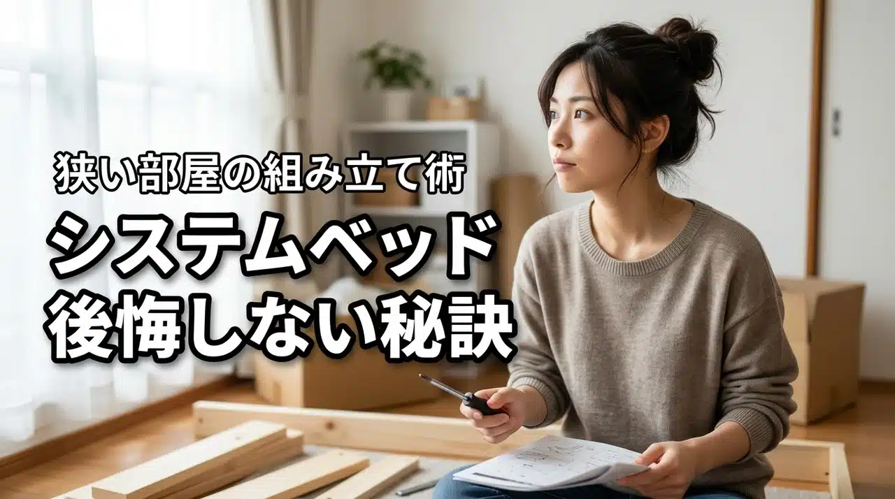 狭い部屋にシステムベッドは無謀？組み立てで買わなきゃよかったと後悔しない秘訣