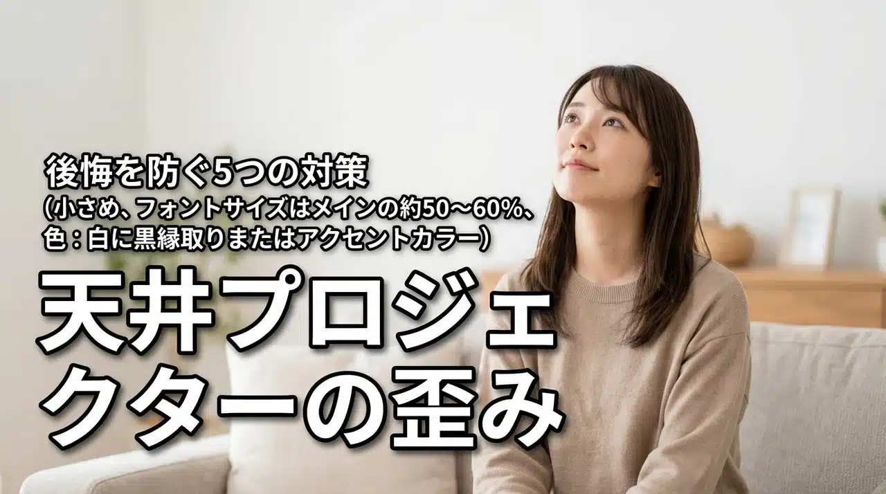 プロジェクターを天井に映すと歪む?買わなきゃよかったと後悔する理由と5つの対策