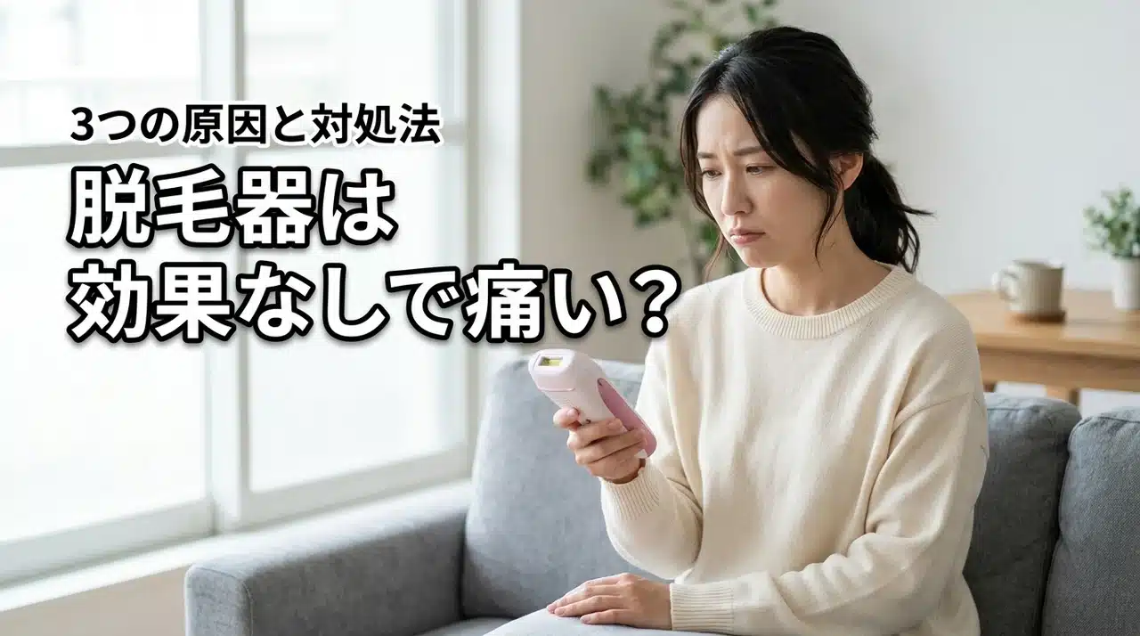 家庭用脱毛器は効果ないし痛い？買わなきゃよかったと後悔する3つの原因と対処法