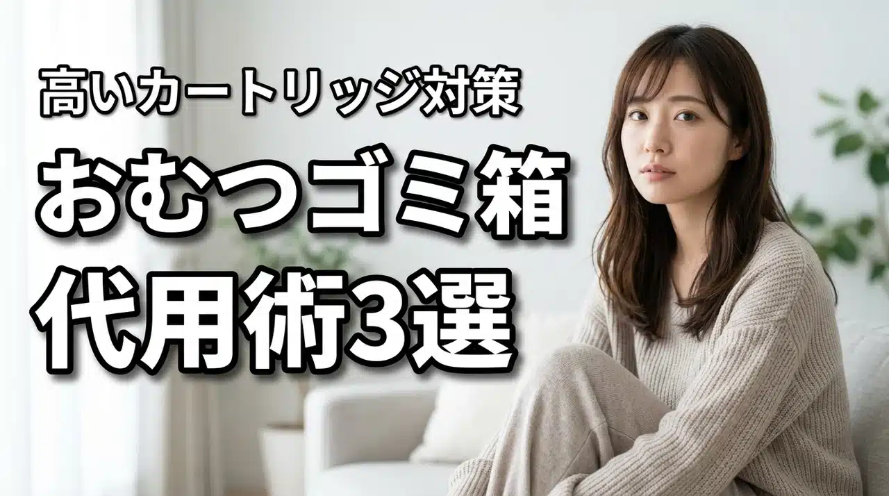おむつゴミ箱の専用カートリッジが高い！買わなきゃよかった理由と代用テクニック3選
