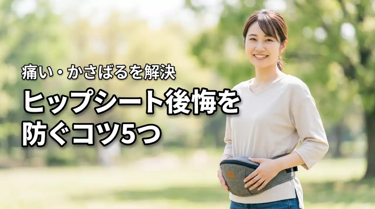 ヒップシートがかさばる・痛いで買わなきゃよかった？失敗を防ぐ5つのコツとおすすめ