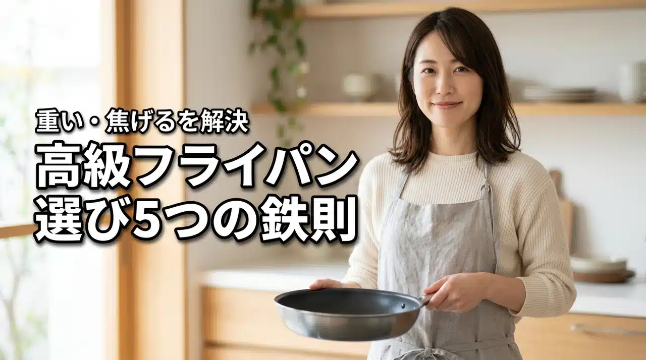 高級フライパンは重いし焦げ付く？買わなきゃよかったと後悔しないための5つの鉄則