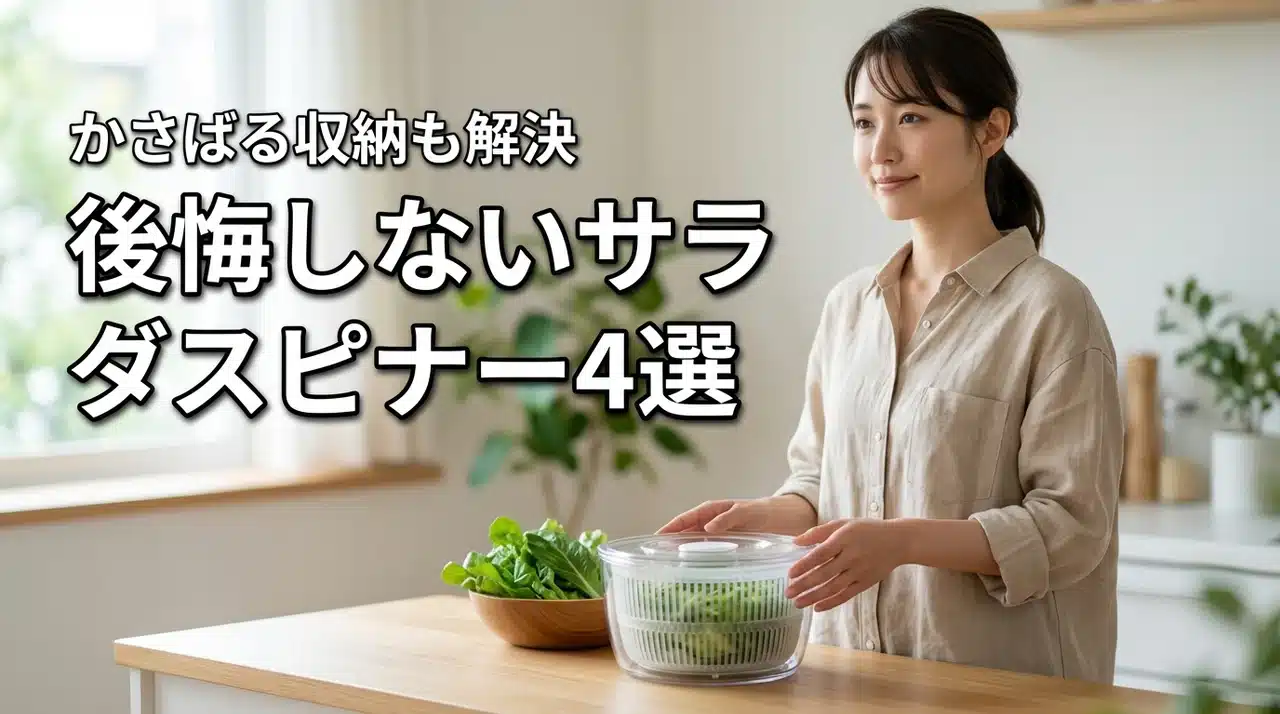 サラダスピナーは収納でかさばるから買わなきゃよかった？後悔しないおすすめ4選