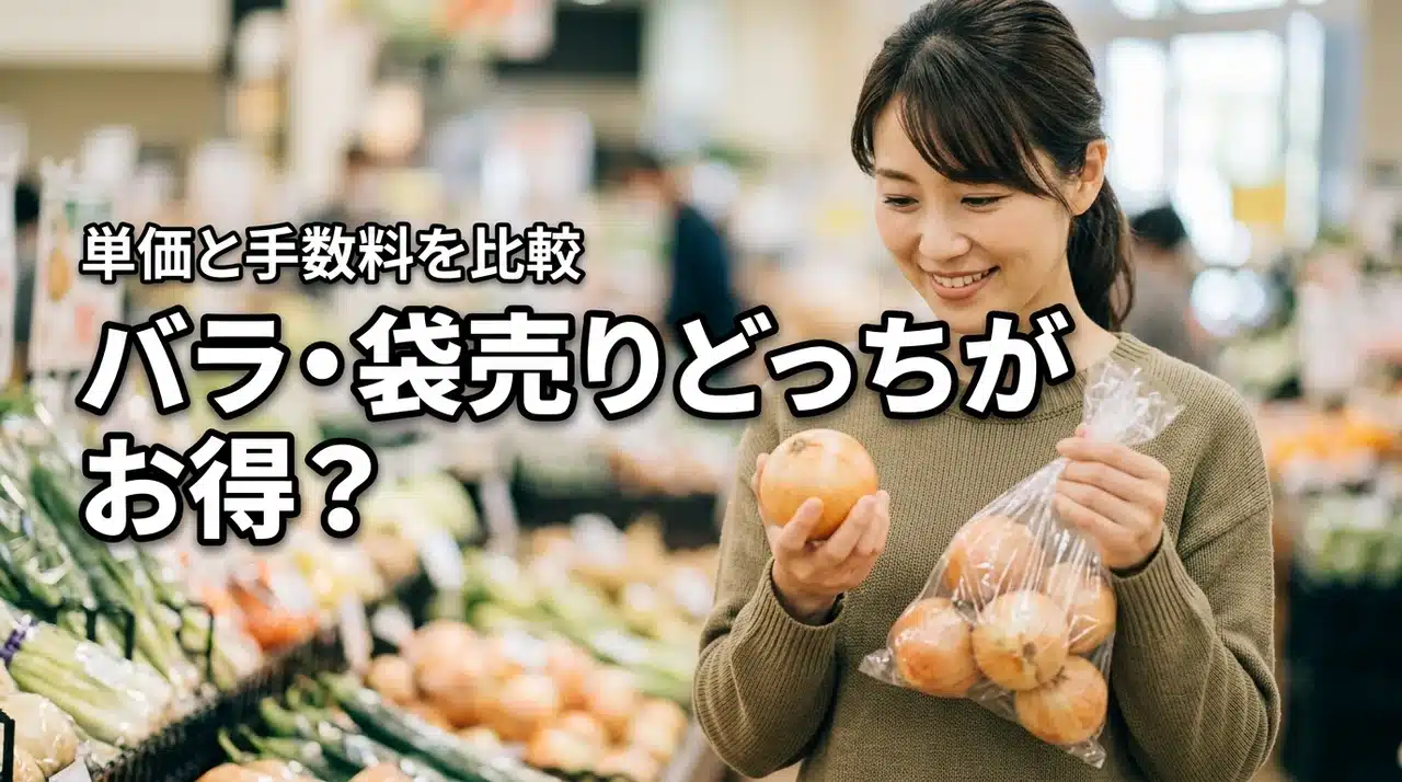 価格とバラ売り・袋売り情報はどっちがお得？1個あたりの単価や手数料の違いを比較