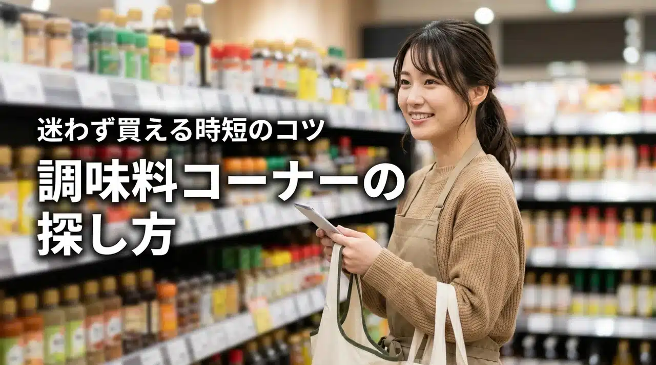 売り場でどこにあるか迷わない！調味料コーナーでの探し方の基本と時短のコツ