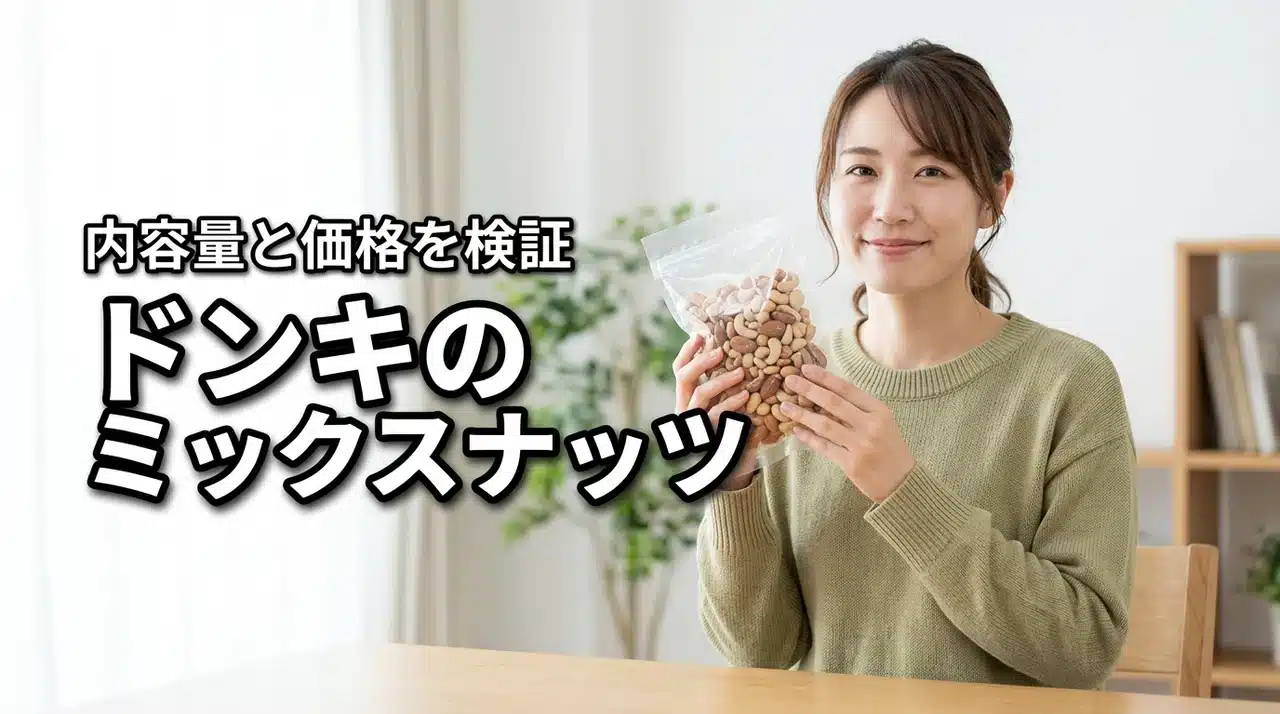 ドンキの素焼きミックスナッツがコスパ最強！内容量と価格検証