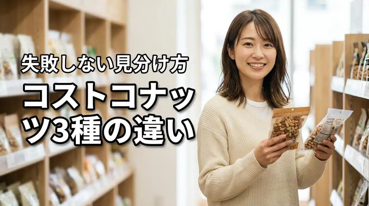 コストコで迷う有塩・無塩・マカダミア入りの違いは何？損をしない見分け方