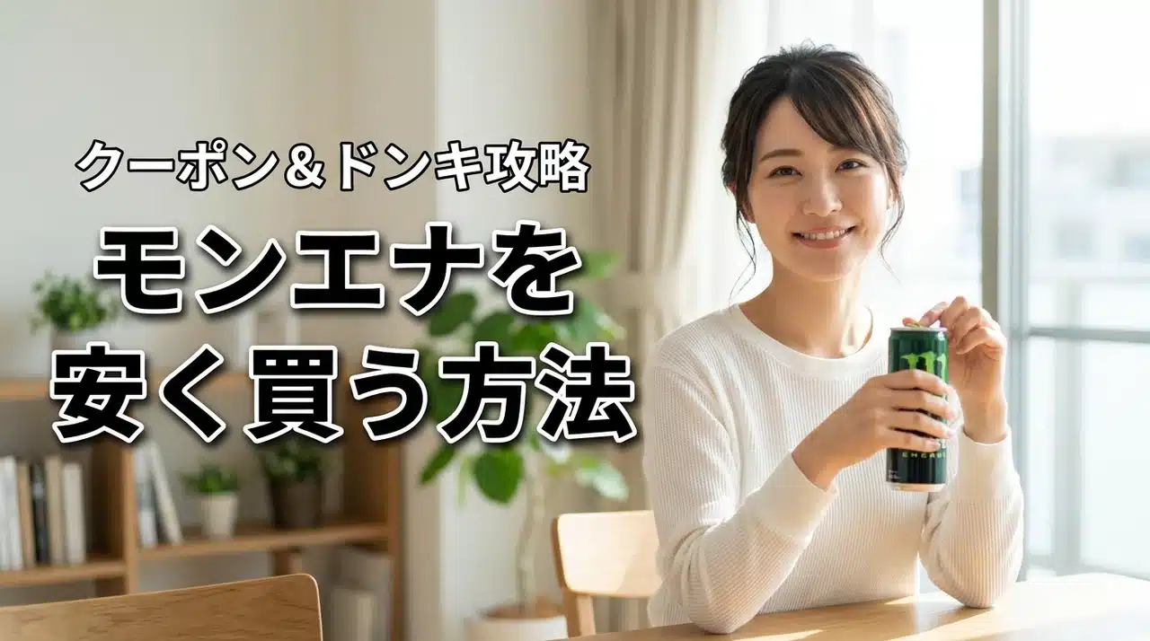 モンエナのドンキや自動の安さは？モンスターエナジーをクーポン利用でお得に買う方法