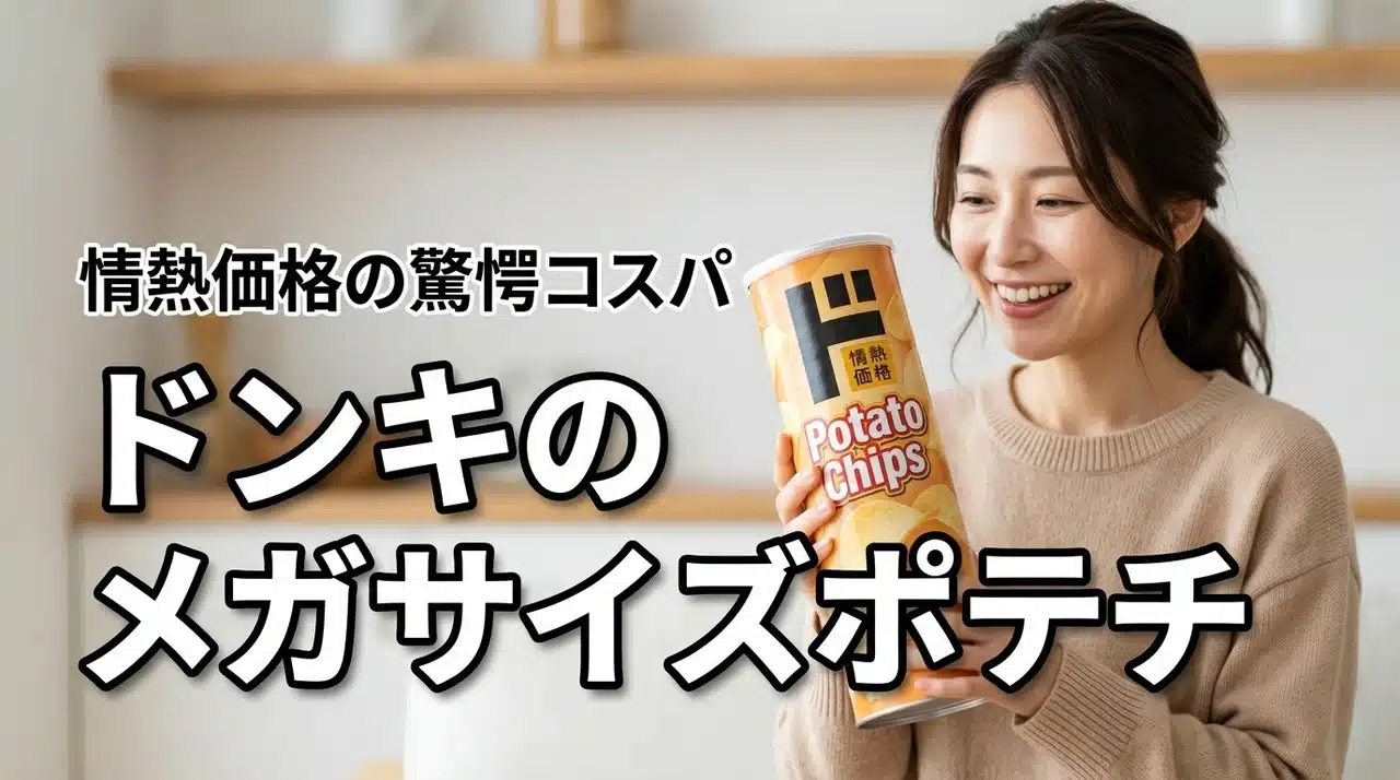 ドンキの超巨大ポテトチップス！情熱価格キャニスターポテチのコスパ