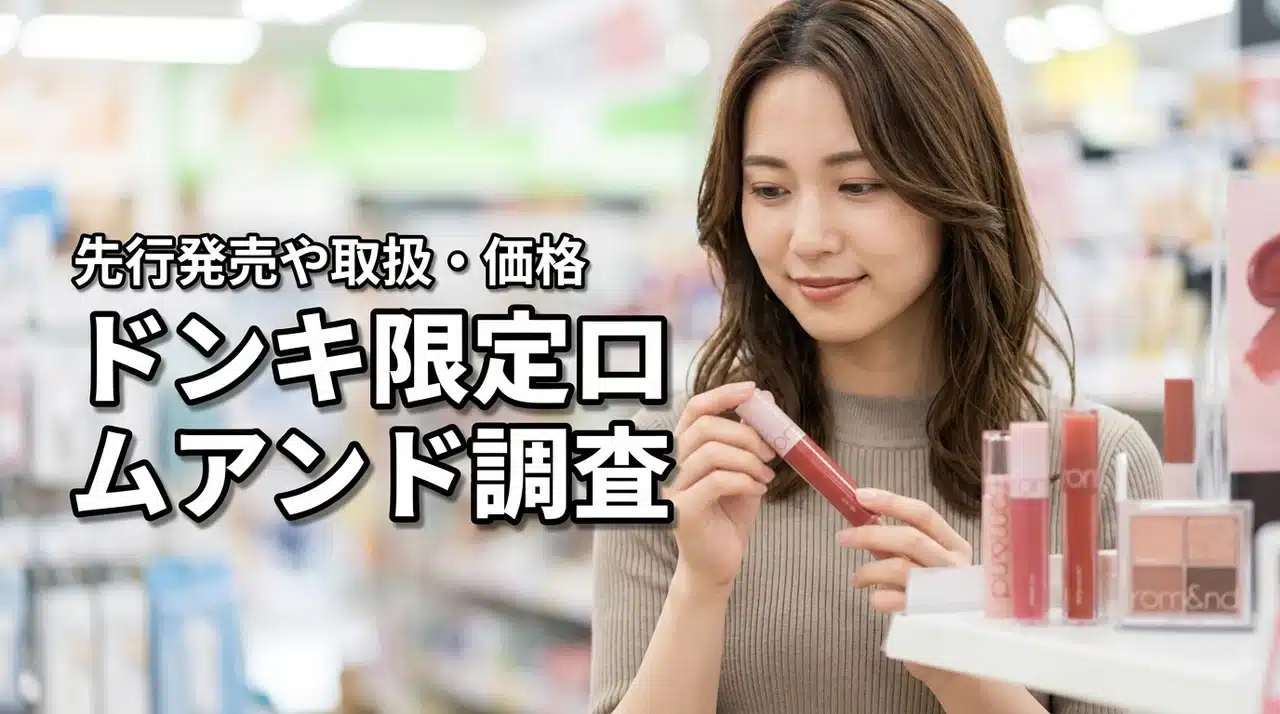 ドンキ限定セットや先行発売コスメはどこで売ってる？ロムアンドの取扱・価格を調査