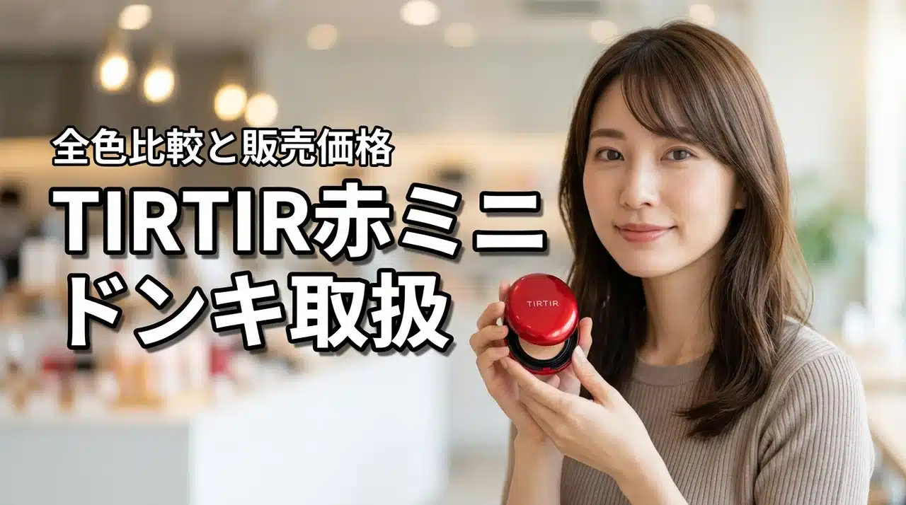 ドンキで買える？TIRTIR赤マスクのミニサイズの取扱状況や色選び・価格を調査