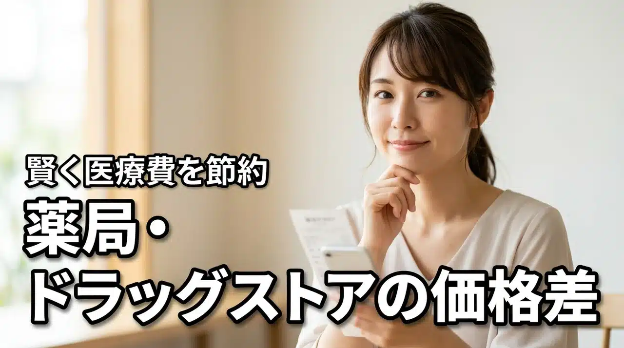 なぜ支払額が違う？通常の薬局・ドラッグストアとの価格差を理解して賢く医療費節約