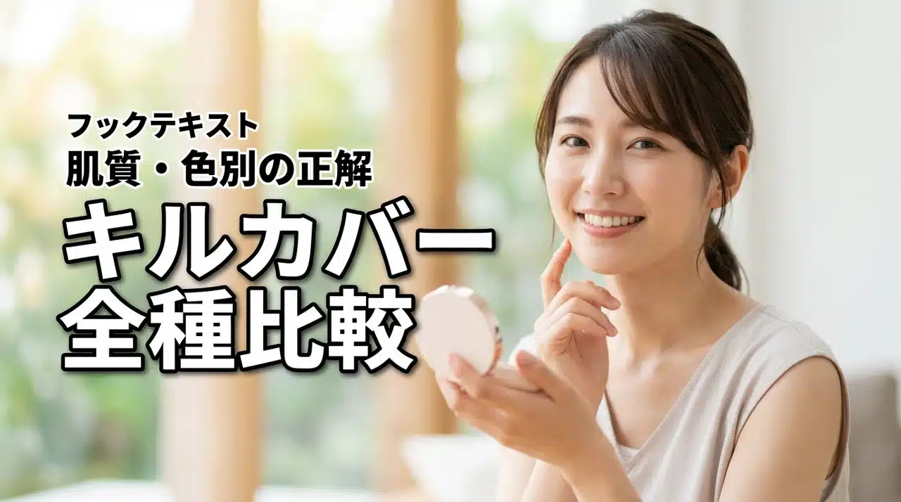 キルカバークッションファンデの種類が多すぎて迷う？肌質や色選びの正解教えます