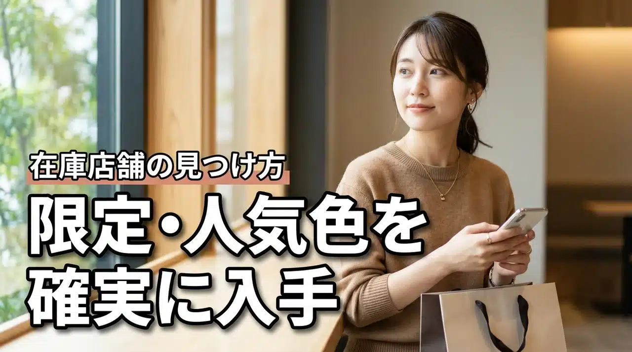 限定色・人気色の取扱がある店舗が見つからない？売り切れ時に確実に入手する方法