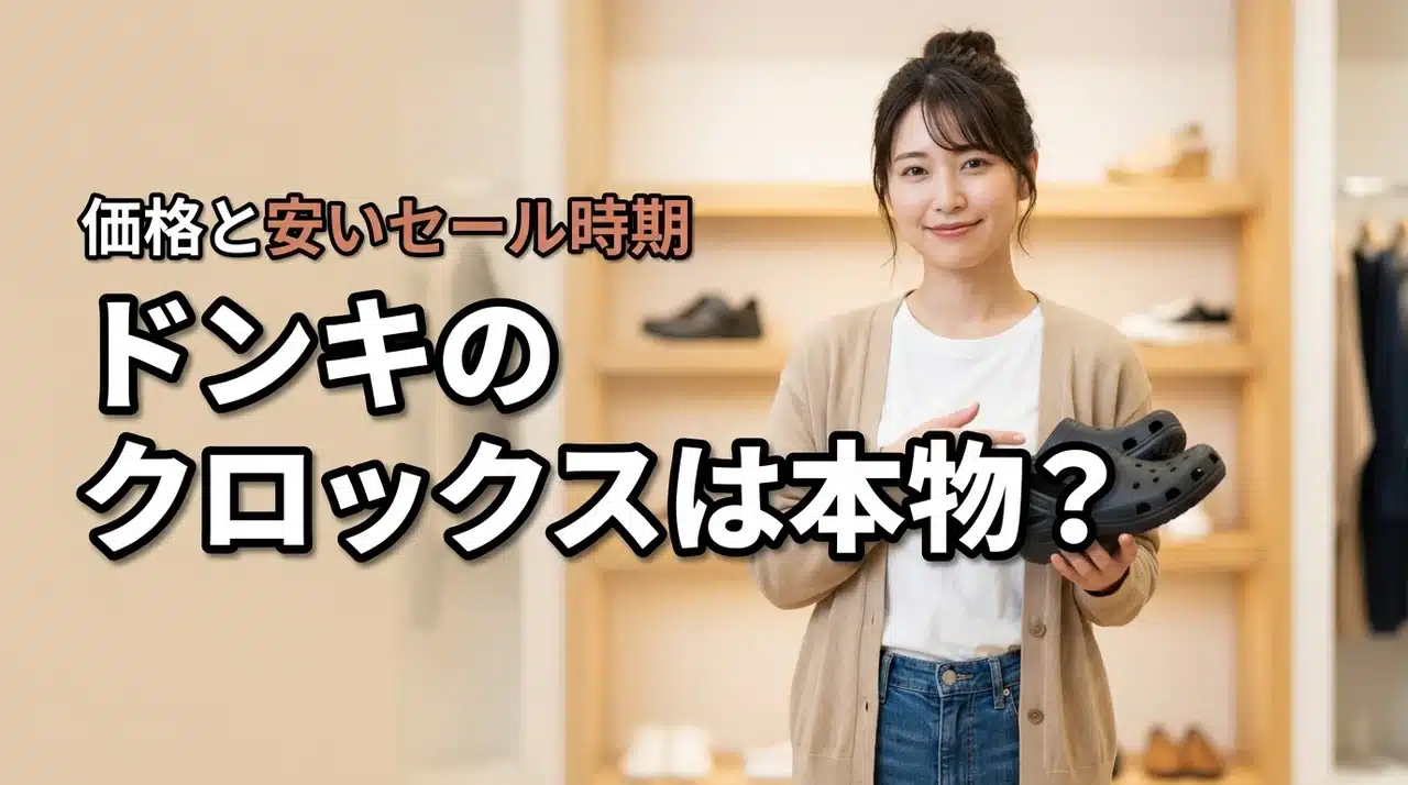 ドンキのクロックスは本物？価格と安く買えるセール時期（記事のアイキャッチ画像）