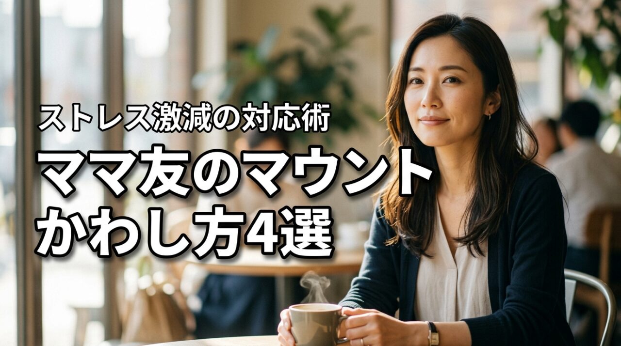 ママ友のマウンティングの賢いかわし方4選｜ストレスを激減させる大人の対応術