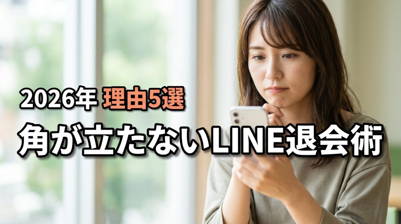 【例文あり】グループLINEを抜けたい時の角が立たない理由5選と退会マナー