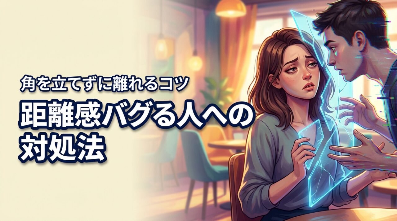 距離感がバグってる人といて疲れる…角を立てずに離れたい時の境界線の引き方