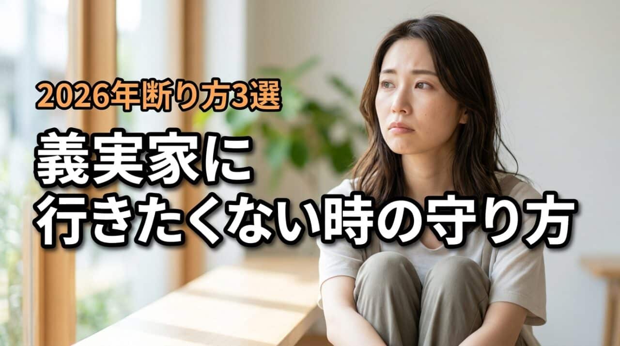 義実家に行きたくない！帰省が憂鬱な心の守り方と角を立てない断り方3選
