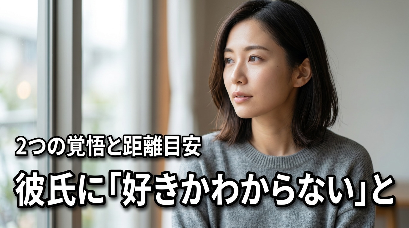 彼氏に好きかわからないと言われた！距離を置く期間の目安と2つの覚悟を解説