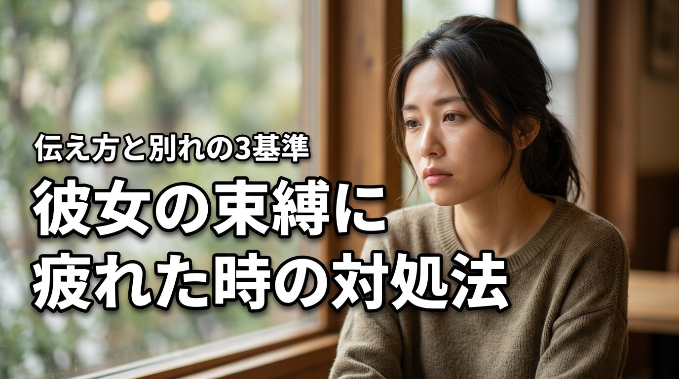 彼女の束縛に疲れた人へ。一人になりたい時の伝え方と別れを決める3つの基準