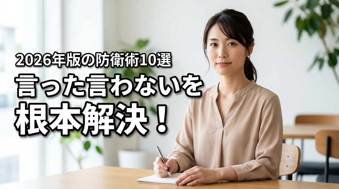言った言わないトラブルを根本解決！水掛け論を防ぐ5つの対処法と防衛策5選