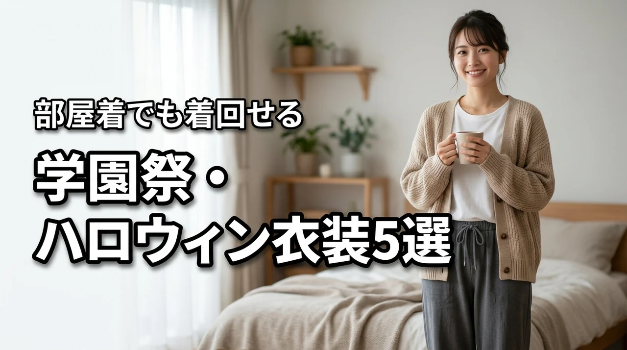 学園祭・ハロウィン・部屋着での活用術！一度きりで終わらないおすすめ衣装5選（記事のアイキャッチ画像）