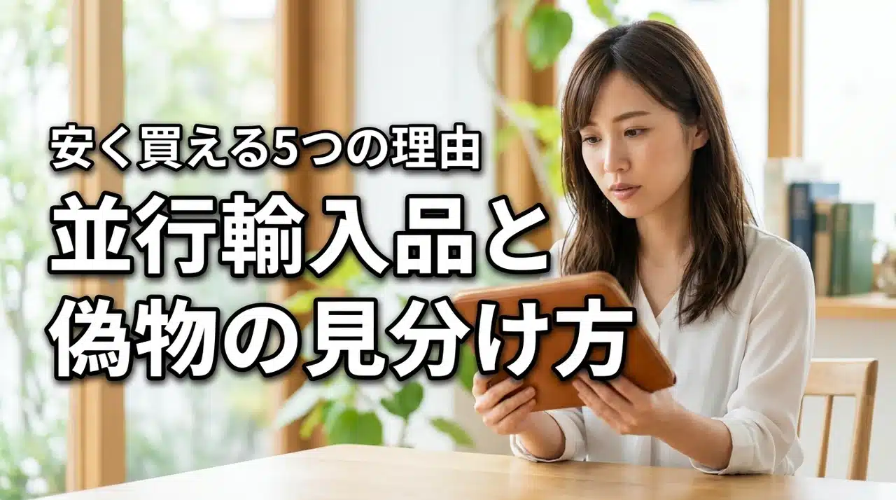 正規品（並行輸入品）と偽物の見分け方！安く買える5つの理由と安全な購入法（記事のアイキャッチ画像）