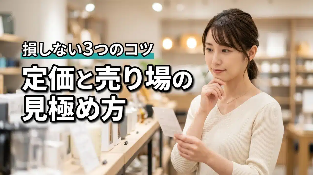 「定価での販売価格と売り場」を見極める3つのポイント！損をしないための必須知識（記事のアイキャッチ画像）