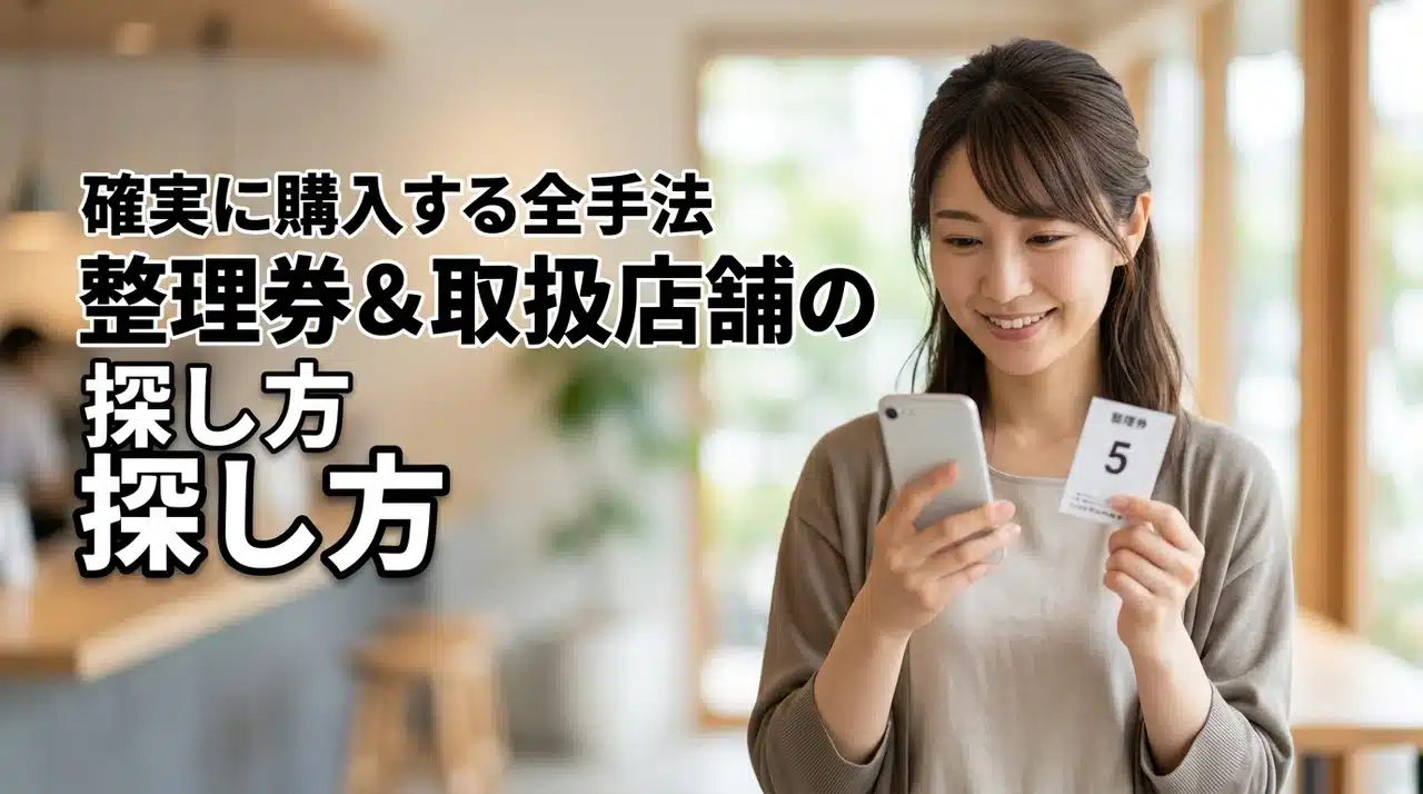 【必見】整理券配布や取扱店舗の探し方でお困りの方へ！確実に購入する全手法（記事のアイキャッチ画像）